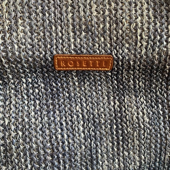 Rosetti Blue Woven Handbag - Picture 2 of 5